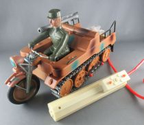 Clim Réf 506 - Moto Militaire WW2 Kettenkrad Allemand Filoguidé Sonore 34cm Neuf Boite Fonctionne