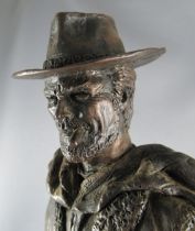 Clint Eastwood l\'Homme au Poncho - Statue Résine Bronze 32cm - Keith Lee 1992