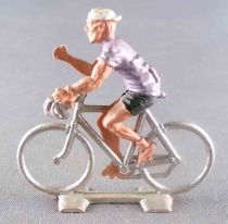 Cofalu (60\'s) - Cyclist (Plastic) - Lilac Team Black Stripes Right Arm Up