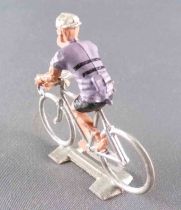 Cofalu (60\'s) - Cyclist (Plastic) - Lilac Team Black Stripes Right Arm Up