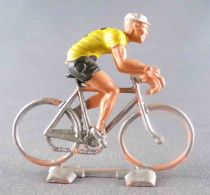 Cofalu (60\'s) - Cyclist (Plastic) - Yellow Team Black Stripes Racing