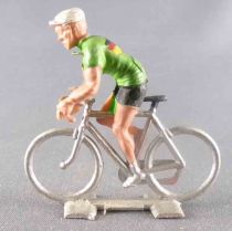 Cofalu (Années 60) - Cycliste Plastique - Equipe Allemagne Maillot Vert en Danseuse