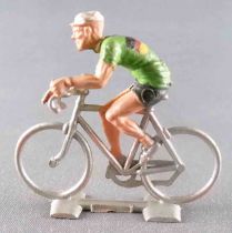 Cofalu (Années 60) - Cycliste Plastique - Equipe Allemagne Maillot Vert Rouleur