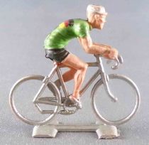 Cofalu (Années 60) - Cycliste Plastique - Equipe Allemagne Maillot Vert Rouleur