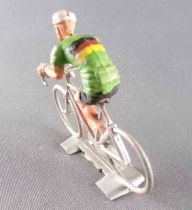 Cofalu (Années 60) - Cycliste Plastique - Equipe Allemagne Maillot Vert Rouleur