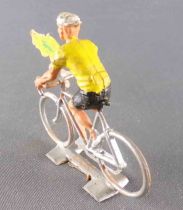 Cofalu (Années 60) - Cycliste Plastique - Maillot Jaune Bouquet