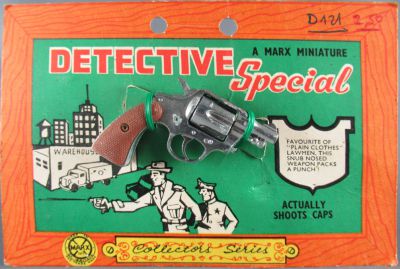 Colt Detective Special - Marx Miniature Cap Gun - Mint on Card