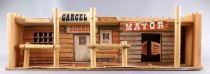 Comansi Wild-West Wooden Building American Street for Starlux Timpo Clairet Elastolin Quiralu figures