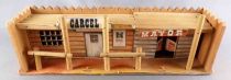 Comansi Wild-West Wooden Building American Street for Starlux Timpo Clairet Elastolin Quiralu figures