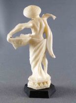 Damoy Maurice Mir Lyons Scarpia Advertising Figure-  Chinese Statues - Chinese with Basket & Fish