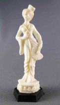 Damoy Maurice Mir Lyons Scarpia Advertising Figure-  Chinese Statues - Chinese Women with Fan