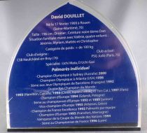 David Douillet - Plastic Bust French Team Judogi  - Box with Autograph & Palmares