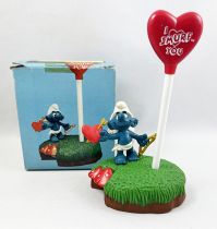 Desktop Smurf (Schlumpf Büro) - Schleich/Mafi - 7906 Love Smurf Pen Set