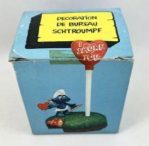 Desktop Smurf (Schlumpf Büro) - Schleich/Mafi - 7906 Love Smurf Pen Set