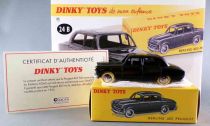 Dinky Toys Atlas 24B Peugeot 403 Black Mint in Box with Leaflet & Certificate of authenticity