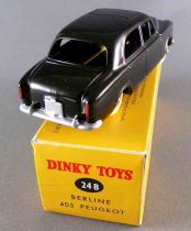 Dinky Toys Atlas 24B Peugeot 403 Black Mint in Box with Leaflet & Certificate of authenticity