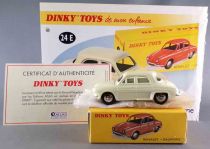 Dinky Toys Atlas 24E Renault Dauphine Blanche Neuf Boite avec Fascicule & Certificat