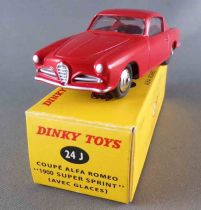 Dinky Toys Atlas 24J Alfa Romeo \ 1900 Super Sprint\  Rouge Neuf Boite avec Fascicule & Certificat