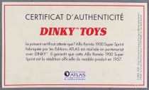 Dinky Toys Atlas 24J Alfa Romeo \ 1900 Super Sprint\  Rouge Neuf Boite avec Fascicule & Certificat