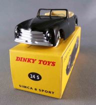 Dinky Toys Atlas 24S Simca 8 Spor Black Mint in Box with Leaflet & Certificate of authenticity