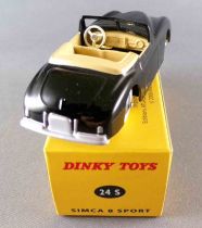 Dinky Toys Atlas 24S Simca 8 Spor Black Mint in Box with Leaflet & Certificate of authenticity