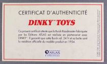 Dinky Toys Atlas 24V Buick Roadmaster Rose & Noir Neuf Boite avec Fascicule & Certificat