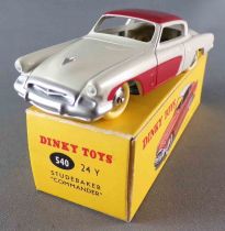 Dinky Toys Atlas 24Y Studebaker Commander Rouge & Blanc Neuf Boite avec Fascicule & Certificat