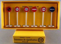 Dinky Toys Atlas 40 Panneaux de Signalisation Ville Neuf Boite