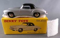 Dinky Toys Atlas 526 Mercedes 190 SL Silver & Black Mint in Box with Leaflet & Certificate of authenticity