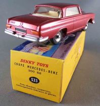 Dinky Toys Atlas 533 Coupé Mercedes-Benz 300 SE Rouge Neuf Boite avec Fascicule & Certificat