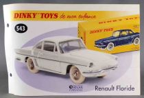 Dinky Toys Atlas 543 Renault Floride Blanche Neuve Boite avec Fascicule