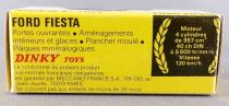 Dinky Toys France 011541 Ford Fiesta Empty Box