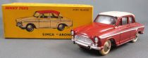 Dinky Toys France 544 Simca Aronde Red Brick Cream Roof Near Mint in Box 100% Original Not a reproduction