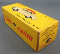 Dinky Toys France 544 Simca Aronde Red Brick Cream Roof Near Mint in Box 100% Original Not a reproduction