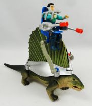 Dino Riders - Dimetrodon with Shado (loose with box Ideal France)