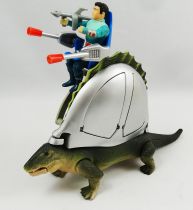 Dino Riders - Dimetrodon with Shado (loose with box Ideal France)