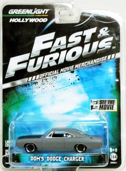 Fast & Furious - Dom's Dodge Charger (1:64 Die-cast) Greenlight Hollywood