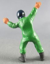 F.F. Models 1:43 Pilote Standing Green Black Helmet Mint no Box