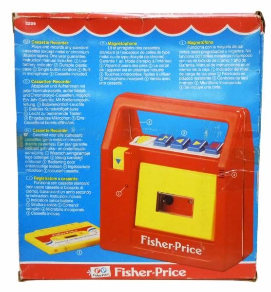 Ancien Lecteur cassette portable Fisher Price Vintage 1980