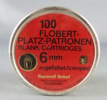 Flobert Platz Patronen Vintage Full Box of 100 Blank Cartridges 6 mm