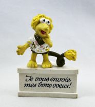 Fraggle Rock - Figurine PVC Schleich sur socle - Wembley \ Je vous souhaite mes bons voeux\ 