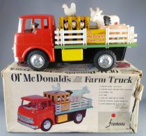 Frankonia Made in Japan - Ol\' Mc Donald\'s Farm Truck Battery Operated Bump & Go Boxed