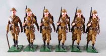 Fusilier Miniatures - WW1 Infanterie Belge Défilant - Coffret 6 Figurines Métal 54mm