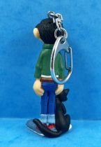 Gaston - Plastoy Keychain PVC Figure - Gaston and his cat