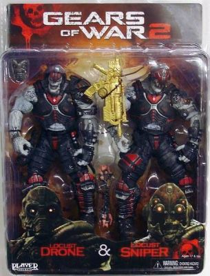 Gears of War 2 - Locust Drone & Locust Sniper - NECA Player Select