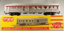 Gége Ho Sncf Stainless Steel Car Generator Group Van T.E.E. Very Good Condition with Box