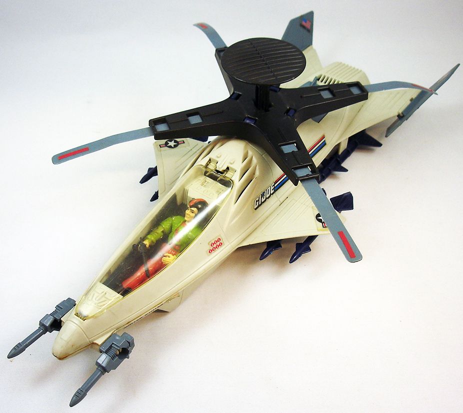 G.I.JOE - 1988 - Skystorm X-Wing Chopper & Windmill (loose)