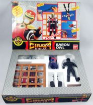 Giraya Ninja - Bandai France - Baron Owl (loose with box)