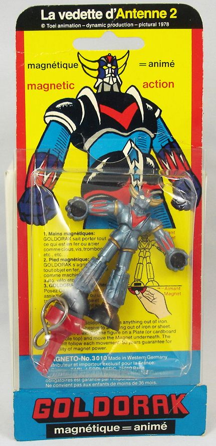 Goldorak Magneto - Présentoir de magasin avec 4 figurines magnétiques Ré -  Boisgirard Antonini