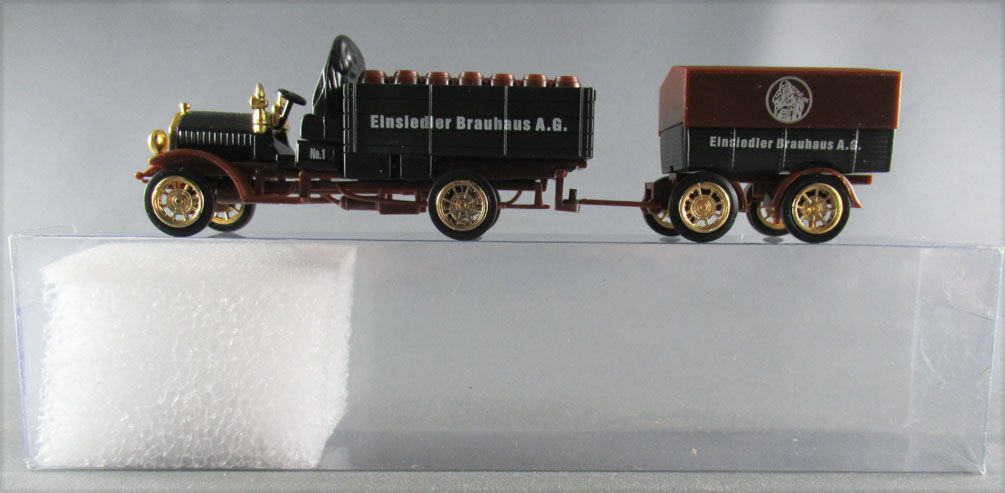 Grell Ho 1:87 Dürrkorpp 1909 Truck Einsiedler Brauhaus AG Beer & Road  Trailer